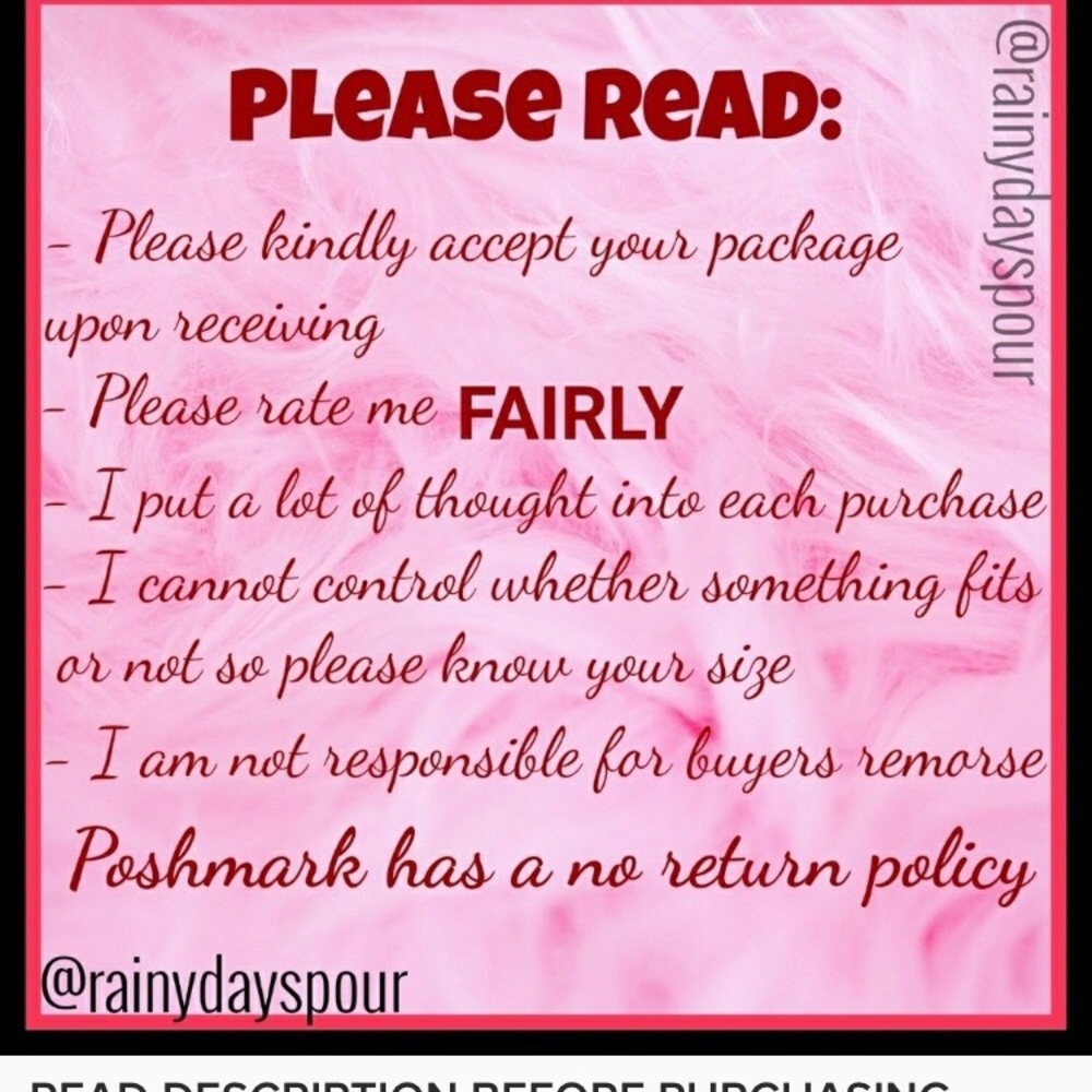 Please ask me for measurements if need be!